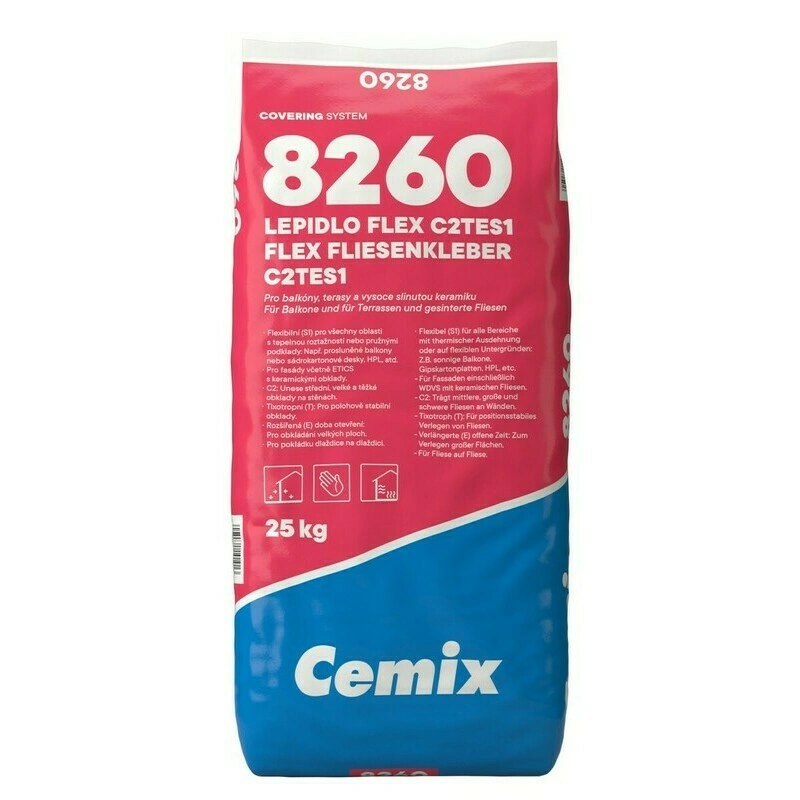 Lepidlo cementové C2TE S1 Cemix 8260 FLEX 25 kg